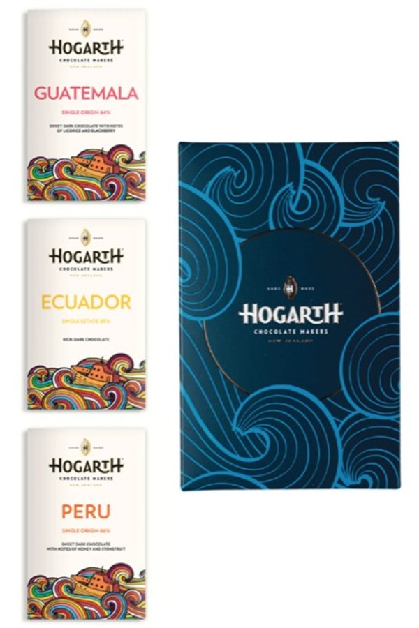 Hogarth “Single Origin” 3 Bar Gift Box