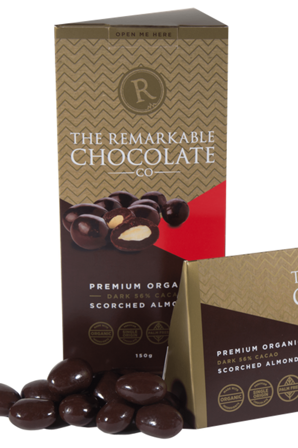 Remarkable Dark Chocolate Scorched Almonds